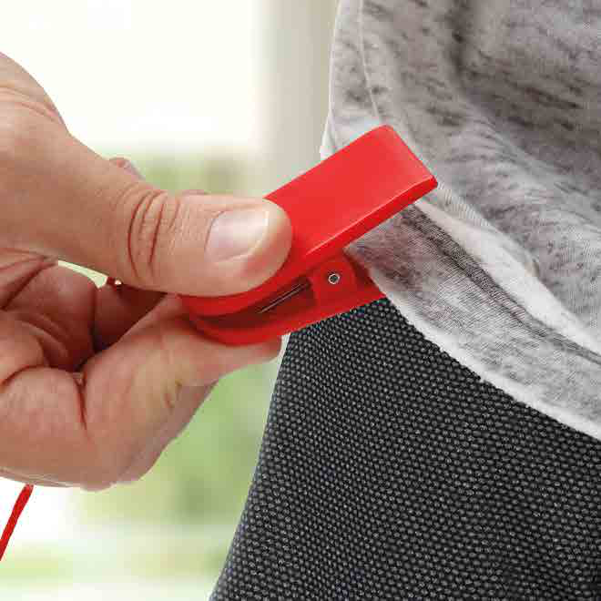 Pinza de la llave de seguridad magnética de Walk Fit Plus sujeta a la ropa